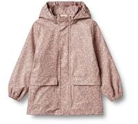 Wheat Ollo Rain Jacket GRS Recycled Waterproof Windproof, Powder Flower Meadow, 122