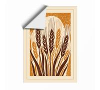 Wheat Sheaf Botanical Unframed Wall Art Print A4 (29.7×21cm), Wall Decor for Living Room, Bedroom, Office & Home, Art Gift