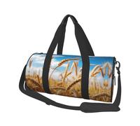 Wheat Under The Sky Gym Duffel Bag - Weekender With Shoe Pocket, Lightweight Travel Carry-On For Men & Women
