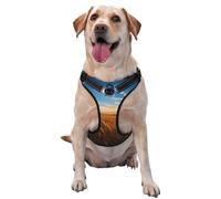 Wheat Wave Medium Printed pet Traction Vest for Pets to wear When Walking The Dog or Climbing Mountains