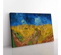 Wheatfield with Crows by Vincent Van Gogh Canvas Wall Art Print 30x20 Inch