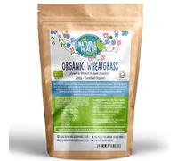 Wheatgrass Powder Organic 200g | New Zealand Source | Vegan Superfood Supplement | High Chlorophyll & Iron | Soil Association Certified | The Natural Health Market | UK Brand