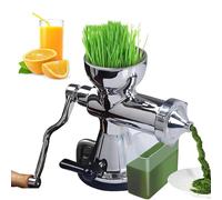 Wheatgrass Press, Stainless Steel Cold Press Juicer with Suction Base & Table Clamp for Juicing Wheatgrass, Spinach, Kale, Apples, and Celery