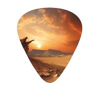wheatGuitar Picks, 12-Piece Pattern Set, Three Different Thicknesses for Acoustic Electric Guitar and Other Instruments
