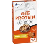 Wheaties Protein Breakfast Cereal, Honey Pecan, 21g Protein, Breakfast of Champions, 16.4 oz