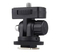 WheatThrive 1/4 Inch Screw Hot Shoe Mount Adapter, DSLR Camera Bracket, 180 Degree Adjustable Pole, PC Material, for Canon Flash LED Monitor
