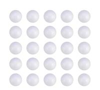 WheatThrive 100PCS Solid Polystyrene Foam Balls 20mm-30mm White PS Craft Beads for Floral Cake Decor Sweet Tree DIY Party Supplies