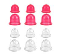 WheatThrive 12-Pack Sturdy Primer Bulbs for Small Engines - 2 Sizes (22x19mm & 19x14.5mm), Compatible with Zama Carburetors