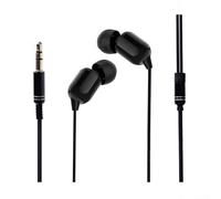 WheatThrive 3-Metre Earphone Cable, Long Wired In-Ear Headset for Live Streaming Sound Card Computer Recorder Keyboard MP3(black)
