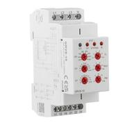 WheatThrive 3 Phase Voltage Relay, Over Under Voltage Protector, GRV8-10/M265 Monitoring Device, DIN Rail Mount, LED Status Indicator, 24-240V AC/DC Supply, Industrial Motor Protection