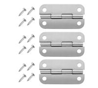 WheatThrive 304 Stainless Steel Cooler Hinges, Heavy Duty Ice Chest Hinges, Rust Proof Replacement Kit for Igloo Coolers 25-165 Quart, 3 Pack with Screws for Camping Outdoor