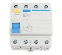 WheatThrive 3P+N Circuit Breaker, Air Switch, Leakage Protector, 400V AC MCB for Household, Fire Retardant, Rail Mount, 25A-63A