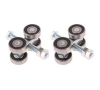 WheatThrive 4 Wheel Trolley, Strut Channel Roller, Hoisting Wheel, Sliding Gate Caster, Smooth Silent Roll for 1-5/8 Inch Strut, M10 Bolt, Galvanized Steel, 400KG Load, 2 Pack