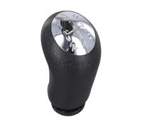 WheatThrive 5-Speed Gear Knob, Manual Shift Knob, PU Leather Gear Stick, for Clio 3, Laguna II, Dacia Logan, Clear Pattern
