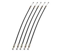 WheatThrive 5Pcs Electric Vehicle Motorcycle Rear Saddle Lock Cable, Steel PVC Security Wire for Scooters E-Bikes, 350mm Black