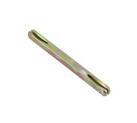 WheatThrive 8mm Galvanised Square Spindle Pin Made of Solid Iron for Door Handles Offering Secure Attachment and Ease of Use with Notched Pins on Both Sides (110mm)