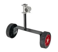 WheatThrive Adjustable Support Wheels, Grass Trimmer Wheels, Lawn Mower Accessories, Metal Garden Roller, Weed Eater Parts for Reducing Hand Stress, Durable Anti-Rust Design for Garden Weeding, Set