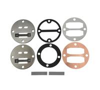 WheatThrive Air Compressor Valve Plate, Piston Cylinder Head Gasket, 42mm Hole to Hole Fitting, Metal Replacement Part for Oil Free Pump, Set of 8