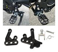 WheatThrive Aluminium Foot Peg Brackets, Motorcycle Pedal Mounts, For Surron Light Bee X/S, Black Alloy Footrests, Durable Off-Road Upgrade