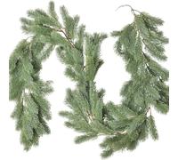 WheatThrive Artificial Christmas Garland, Cypress Greenery, Pine Wreath, Flexible Plastic Vine for Fireplace, Wall, Table Home Decor, 190cm
