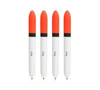WheatThrive Balsa Fishing Float, Pencil Float, Deadbait Float, 8g Predatory Pike Float, Sensitive Orange Tip for Coarse Angling, 4 Pack