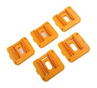 WheatThrive Battery Holder, Tool Dock, Battery Organizer, for Dewalt 20V 60V DCB200 DCB201 DCB203 DCB204 DCB205, Wall Mount Rack with Screws, 5-Pack