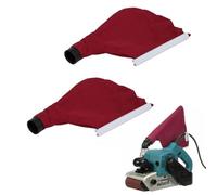 WheatThrive Belt Sander Dust Bag, Anti-Slip Cover, Durable Cloth Plastic, Red Black, 2 Pack for 9403 9401