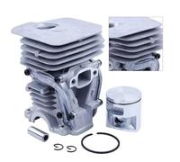WheatThrive Big Bore Cylinder Kit, 41mm Piston Ring Set, for 435 435E 440 440E Chainsaw, Metal Engine Upgrade Parts, Silver, Set