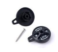 WheatThrive Bike Fork Lock Cap, Bicycle Lockout Switch, Manual Assembly Kit for SR Suntour XCR/XCM, ABS Material, Black/Red, Pack