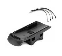 WheatThrive Bike Mount, Holder for Garmin eTrex 10 20 30 GPS 62 for OREGON 450 550 for DAKOTA, Black Plastic Bracket with Ties