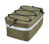 WheatThrive Bike Trunk Bag Secure Cargo Rack Pack with Easy Strap Installation for Electric & City Bicycles - 30x18x14cm(Green)