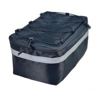 WheatThrive Bike Trunk Bag Secure Cargo Rack Pack with Easy Strap Installation for Electric & City Bicycles - 30x18x14cm(Black)