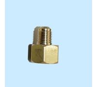 WheatThrive Brass Nitrogen Regulator Adapter Fitting, 1/4'' SAE Male to G1/4'' Female Thread, Solid Brass Support for Air Conditioning and Refrigeration Charging