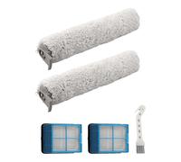 WheatThrive Brush Roll, Filter, Cleaning Tool for Bissell CrossWave OmniForce 3882 3970F, Washable Replacement Parts, 5-Pack Kit