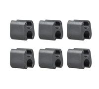 WheatThrive Cable Tidy, Bike Wire Organizer, Brake Gear Clip, Nylon Hub Mount, Secure Routing, 6-Pack Black for Road MTB