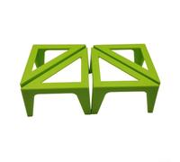 WheatThrive Canvas Stands 4pcs Metal Look Painting Easel Base for Oil Watercolour Canvas - Compact Desktop Support for Artists Students Kids 100x50x50mm(green)