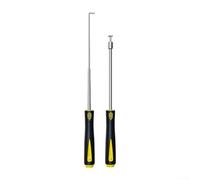 WheatThrive Car Door Handle Removal Tool Steel Straight Curved Hook Wrench for Auto Trim Panel Dashboard Repair 240mm(2pcs)