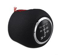 WheatThrive Car Gear Shift Knob Handball, for Fiat Linea for Fiat Grande Punto 06-12 5 Speed Shifter Lever Hand Approx.5.5x4.5x4.9cm(Red)