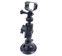 WheatThrive Car Mount, Suction Cup Holder for DJI Pocket 3, Stable ABS Base for Smooth Footage, Quick Install on Glass, Black