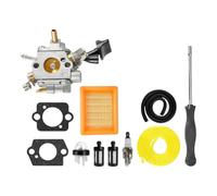 WheatThrive Carburetor Kit, Leaf Blower Parts, Air Filter Set for BR800, BR800X, BR800CE, 12-Piece Repair Kit with Spark Plug, Fuel Lines, Gaskets, Easy Install for Backpack Blower Maintenance