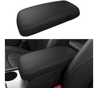 WheatThrive Center Console Lid, Armrest Cover, for Kia Optima 2016-2020, Black Leather Protection, LHD Only