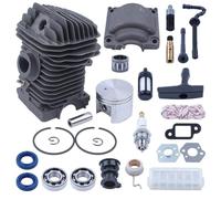 WheatThrive Chainsaw Cylinder Kit, Piston Assembly, Engine Rebuild Kit for 023 025 MS230 MS250, 42.5mm Bore, Full Gasket Set