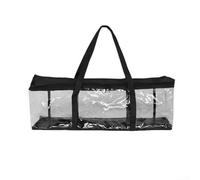 WheatThrive Clear Tote Bag Waterproof PVC Shoulder Bag for Fast Access to Your Belongings (64x32.5x25cm)