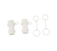 WheatThrive Coole Drain Plug, Igloo Replacement Part, Leak-Proof Threaded Assembly with Tether, for 50-165 QT Coolers, White, 2 Pack