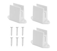 WheatThrive Crank Holder, Wall Bracket, 3 Pack Plastic Mount for 13mm Rods, Awning Blinds Louvre, with Screws, White