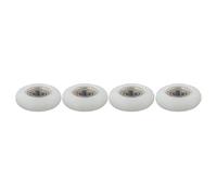 WheatThrive Cushion Wheel, Bearing Pulley, Rowing Machine Part, 34mm Rubber Roller for Concept2 Model D/E, 608 Shaft, 4-Pack