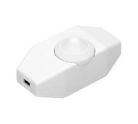 WheatThrive Dimmer Switch, Inline Dimmer, Rotary Knob Control, Built-in On/Off, 1A 220V, Easy Install for LED Lamp Lighting