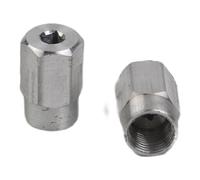 WheatThrive Drive Nut, Flex Shaft Adapter, Part 225, Driver Cap for Dremel 2610916116, Metal Replacement, Silver, 2-Pack