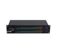 WheatThrive Dual 31-Band Graphic Equalizer, Digital Audio Processor, LCD Spectrum Display, Noise Reduction, USB Control for Home Stage, Studio