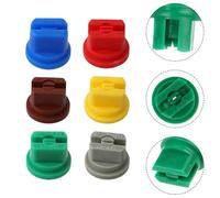 WheatThrive Fan Nozzle, Sprayer Nozzle, Misting Tip, Atomizing Spray Head for Knapsack Boom Sprayer, Anti-Drip Water Saving, Red Yellow Blue Green Brown Grey